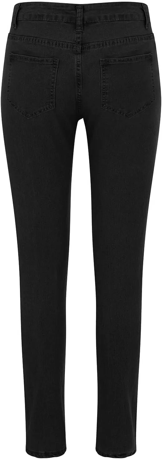 Jeans for Women Leggings Women High Waist Women Pants Slim Button High Sexy Pencil