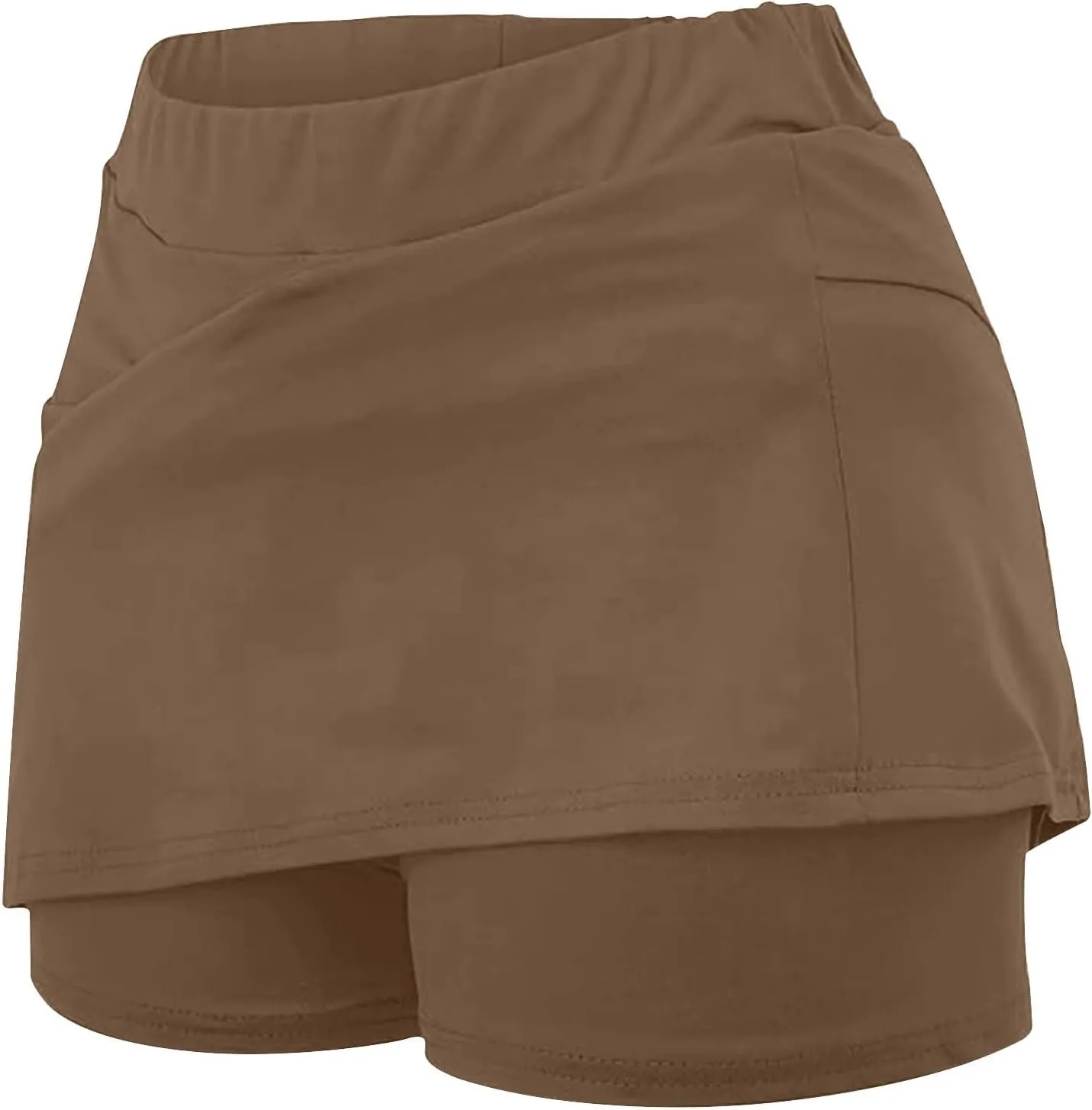 JIEMUXIU Tennis Skorts for Woman 2025 Outdoor Athletic Yoga Skorts Lightweight Tummy Control Flowy Summer Skirts