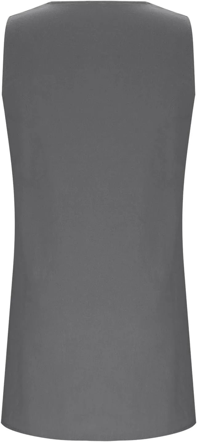 JOAU 2025 Summer Cotton Linen Tank Dresses for Women Casual Loose Sleeveless Notched V Neck A-Line Beach Mini Short Sundress