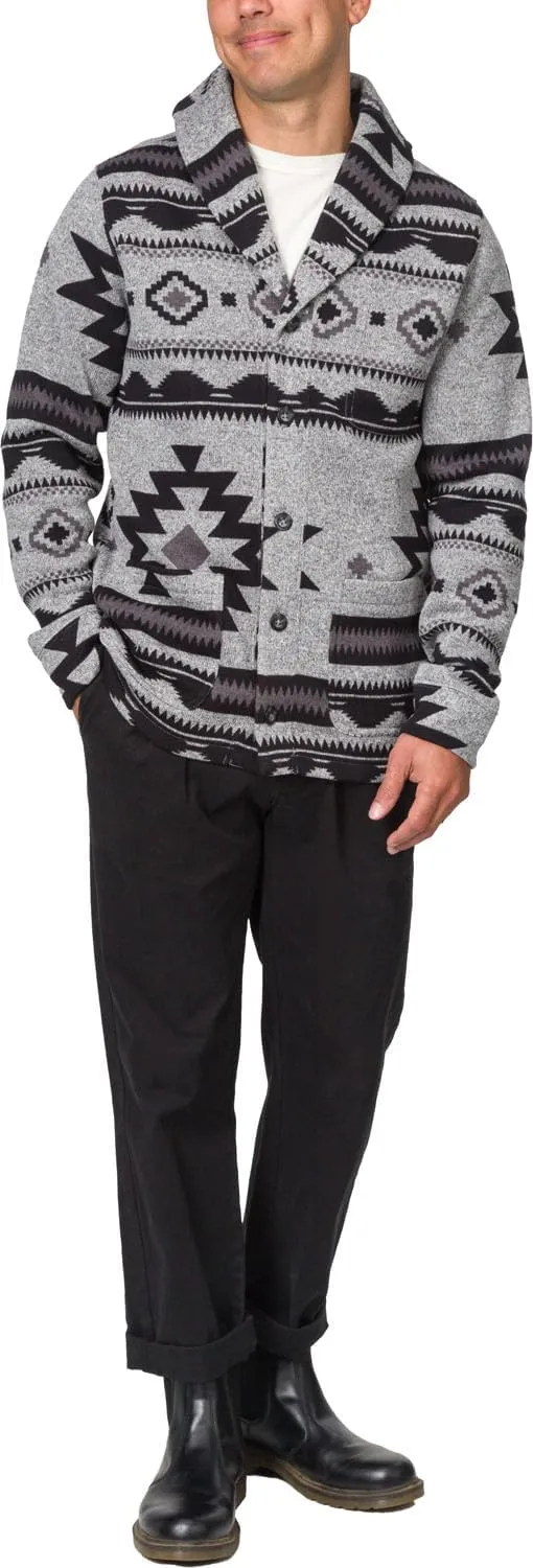 Junk Food - Mens Harper Long Sleeve Sweater Fleece Cardigan Top