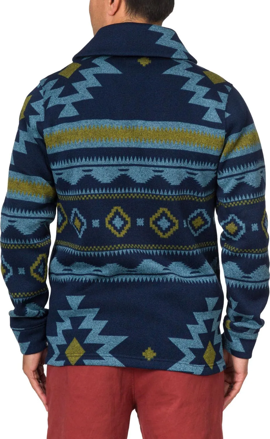 Junk Food - Mens Harper Long Sleeve Sweater Fleece Cardigan Top