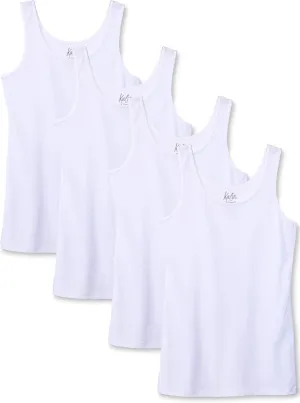 Kalon Women's 4-Pack Scoop Neck Tank Top Base Layer