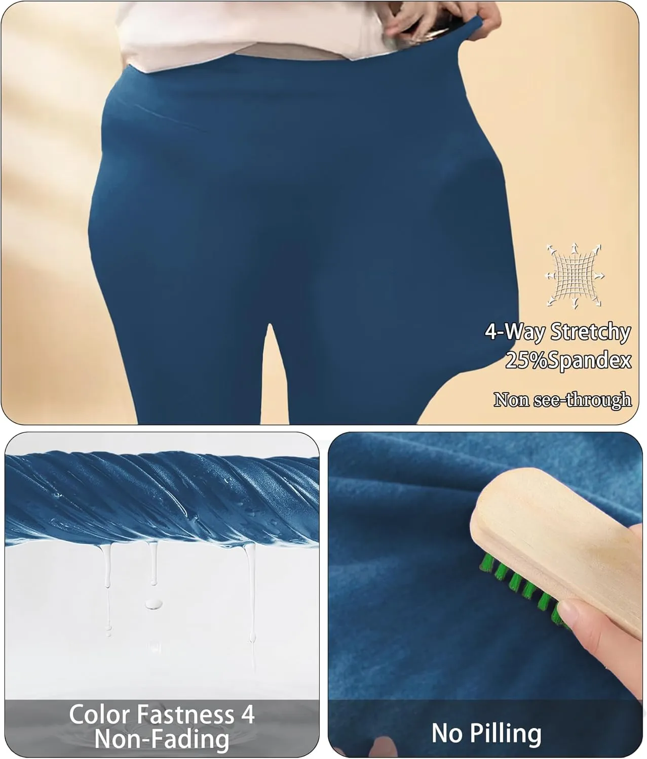 LALAGEN Women Plus Size Biker Shorts with Pockets - Tummy Control Gym Workout Running Yoga Volleyball Athletic Shorts