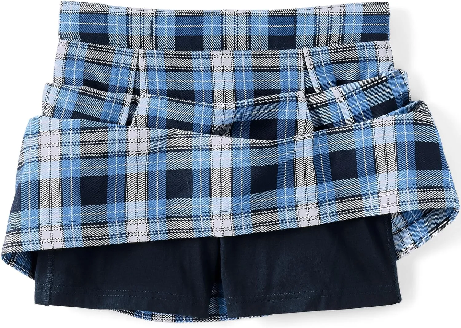 Lands' End School Uniform Girls Plaid Skort Top of Knee