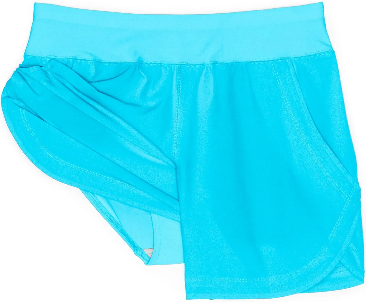 Lands' End Women's 5" Quick Dry Elastic Waist Board Shorts Swim Cover-up Shorts with Panty