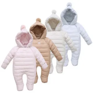 LANZOOM Rompers Newborn Baby Girl Thermal Duck Down W