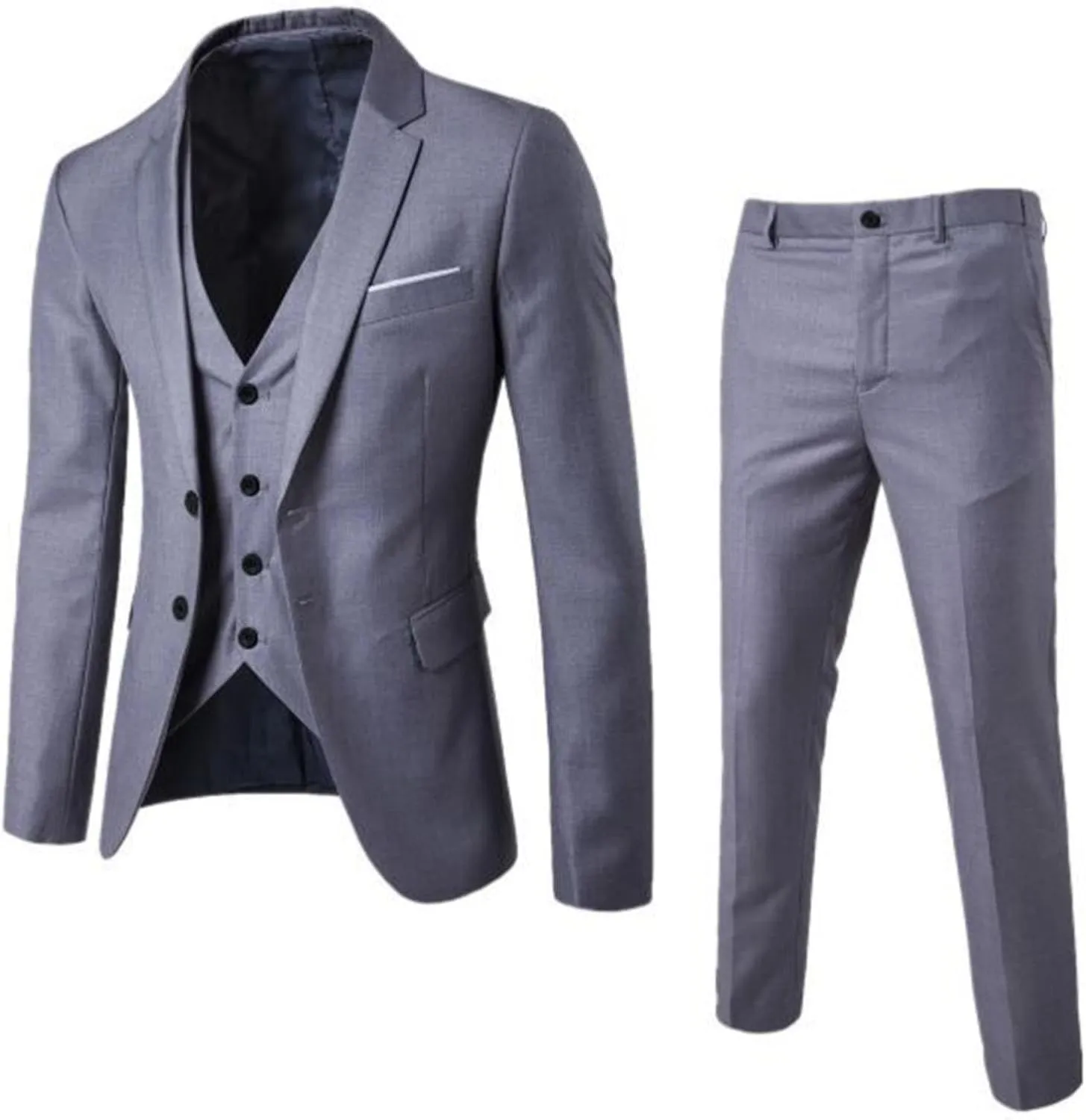 LCMTWX Suits For Men 2024 Suit Business Wedding Party Jacket Vest & Pants Coat Jacket Suit For Men Prom Suits For Men Prom