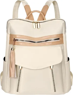 Leathario Backpack Purse for Women, Small Backpack 13-Inch Laptop Backpack for Work Travel Nylon Casual Daypack Work Daily Everyday