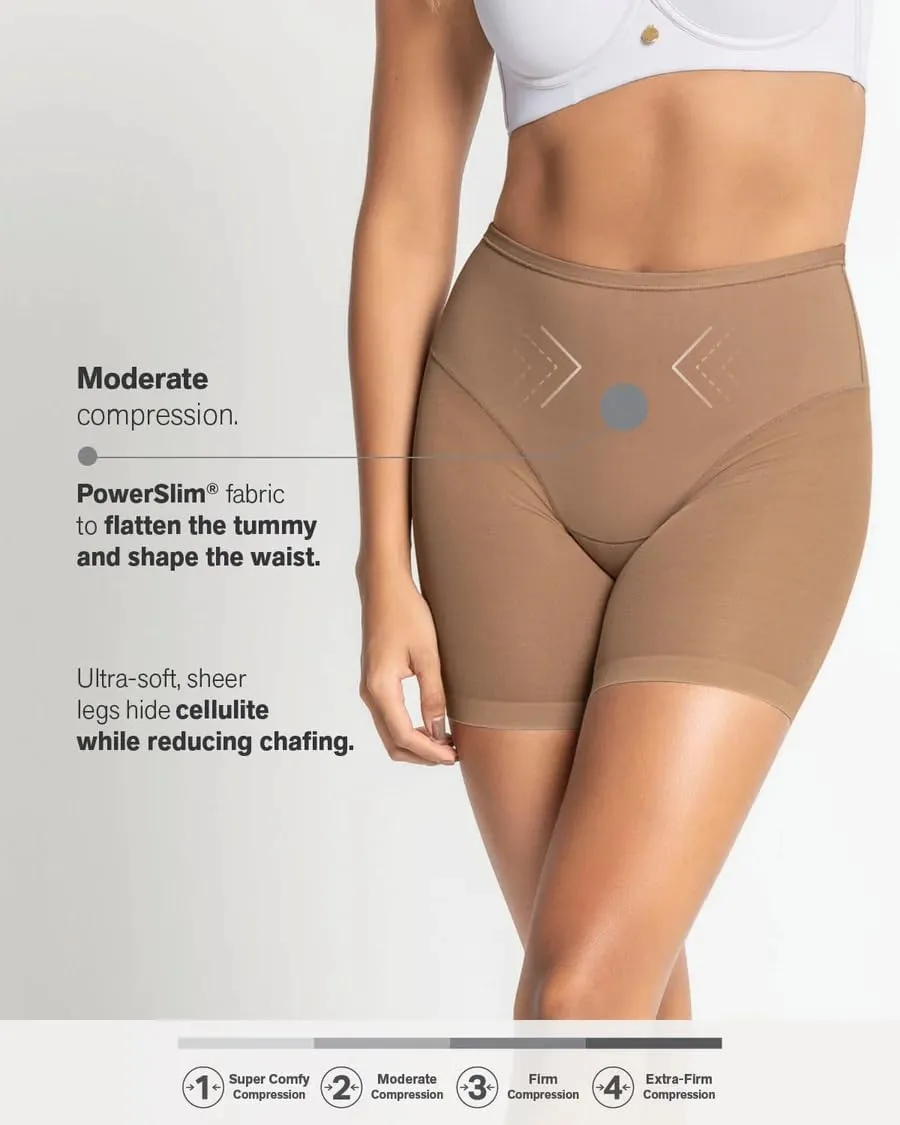 Leonisa Undetectable Sheer Shaper Shorts for Women  Seamless Shapewear Shorts with Anti-Chafing & Butt-Lift Effect