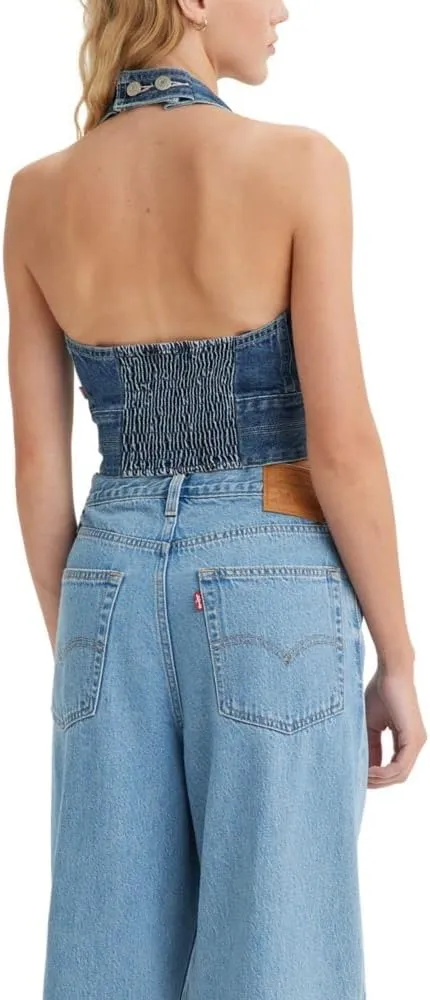 Levi's Women's Daisy Denim Halter Top