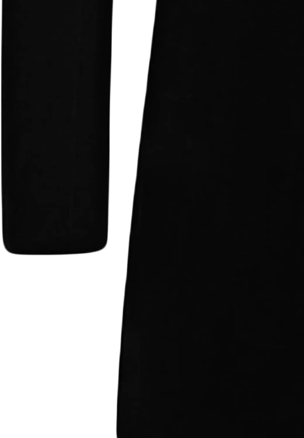 Maiyifu-GJ Mens Wool Blend Trench Coat Mid-Length Notched Collar Long Top Pea Coats Business Single Breasted Jacket Overcoat