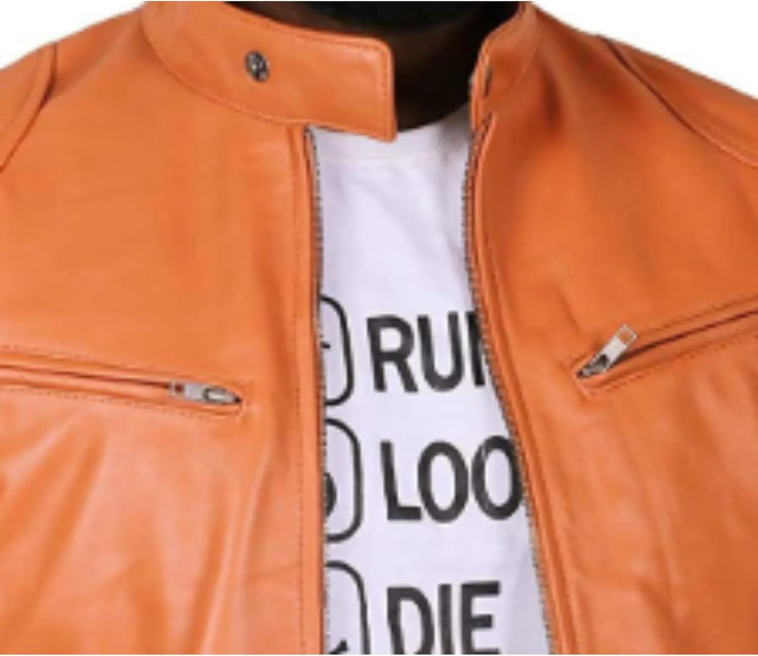 Male Cafe Racer Style PU Jacket Motorcycle Distressed Leather Jackets Moto Coat Bikers Leather Biker Blazer