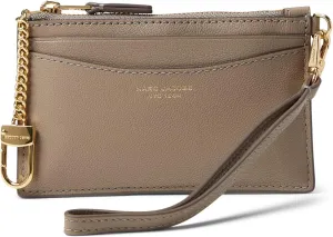 Marc Jacobs The Top Zip Wristlet Wallet Cement One Size