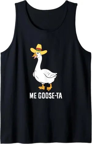 Me Goose Ta Mexican Funny Spanish Goose Pun Tank Top