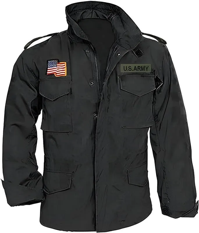 Men John Rambo First Blood Sylvester Stallone M65 Military US Army Cotton Coat Jacket