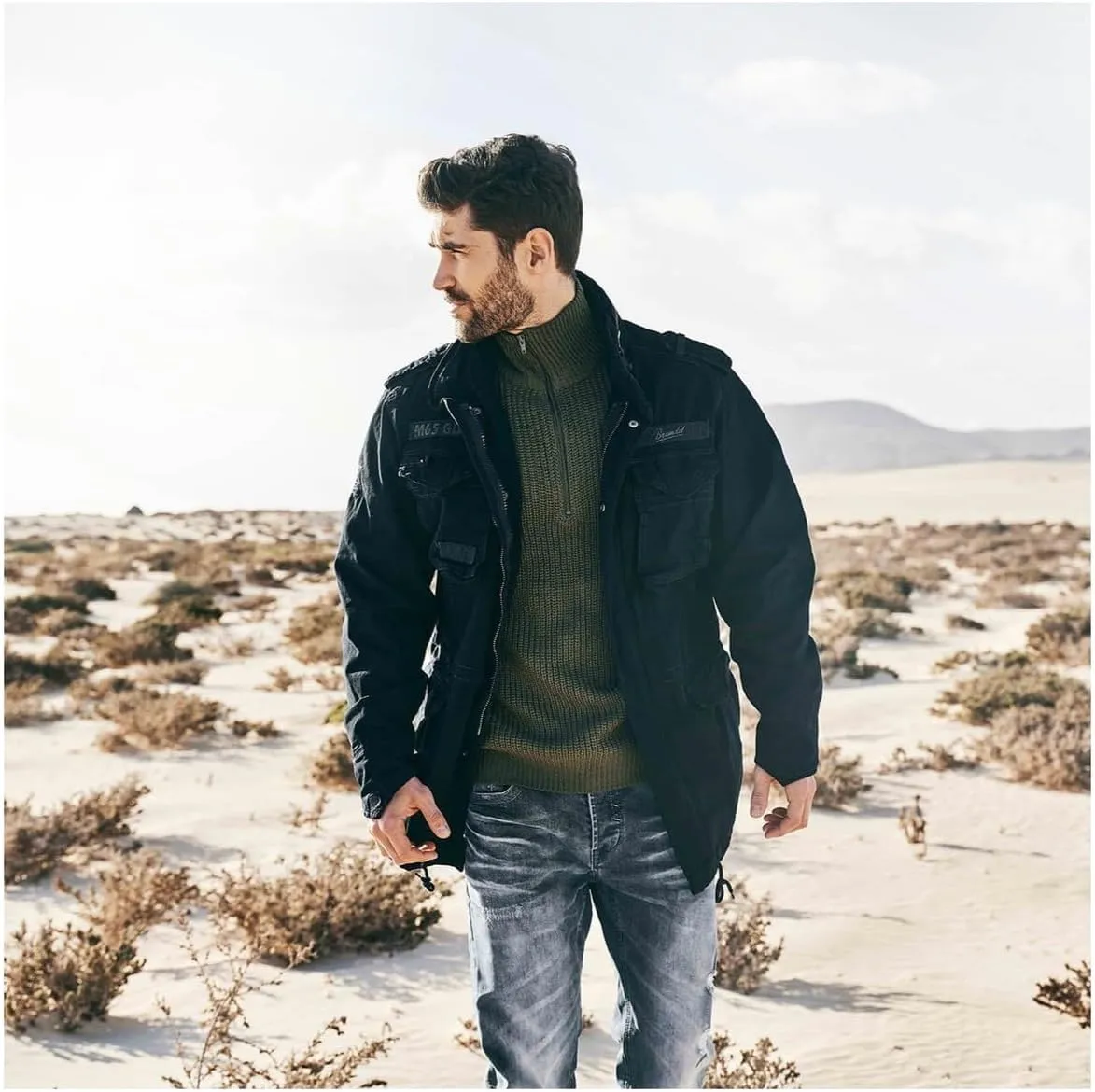 Men Military Coat