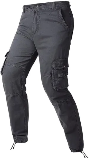 Mens Cargo Work Pants Regular Fit Stretchy Workout Joggers Casual Straight Leg Pants Fashion Business Formal Pant