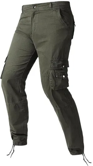 Mens Cargo Work Pants Regular Fit Stretchy Workout Joggers Casual Straight Leg Pants Fashion Business Formal Pant