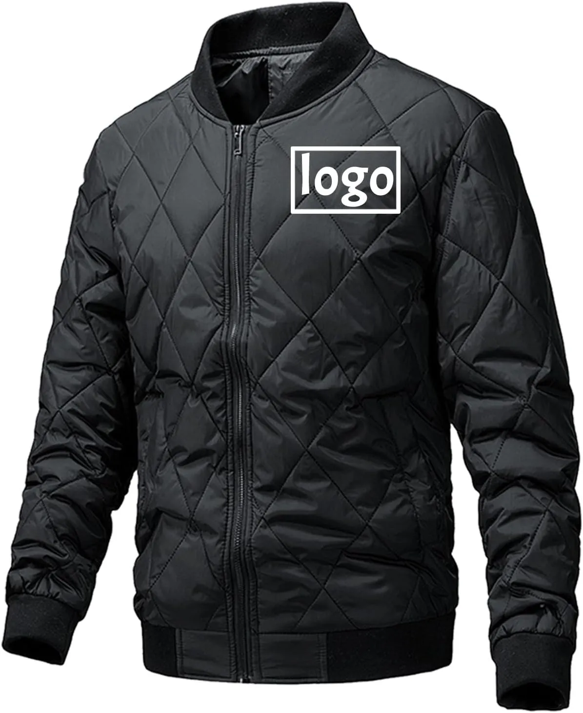 Mens Down Jacket Custom Lightweight Jackets Add Logo Name Design Personalized Cotton Puffer Coat
