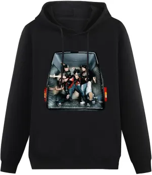 Mens Long Sleeve Pullover Hoodies Top Thick Hooded Sweater Outfits
