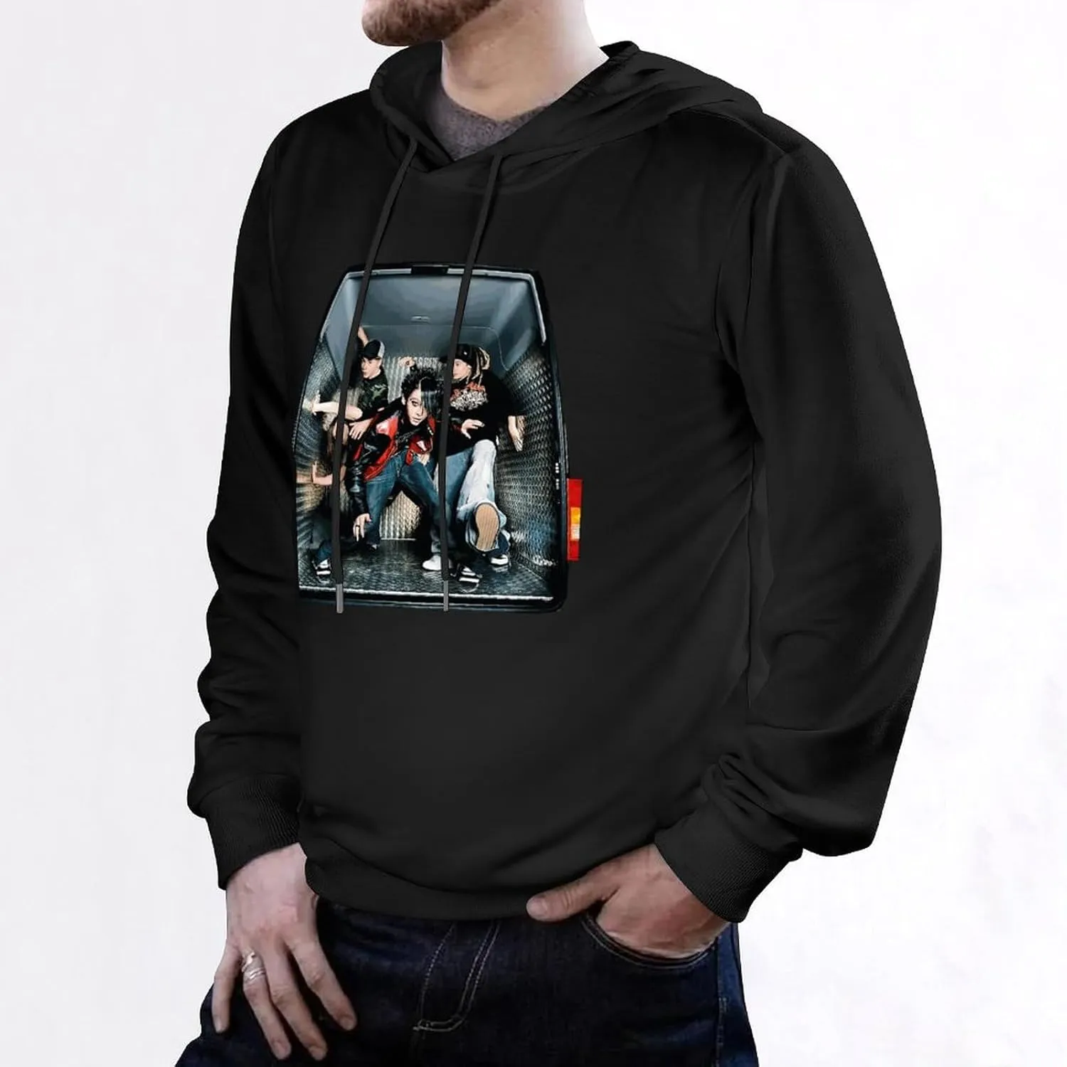 Mens Long Sleeve Pullover Hoodies Top Thick Hooded Sweater Outfits