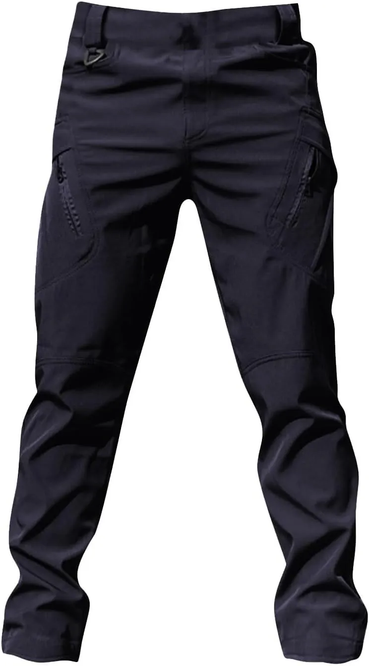 Mens Outdoor Hiking Pants Tactical Military Cargo Pants Slim Fit Waterproof Pant Quick Dry Sweatpants Multi Pockets