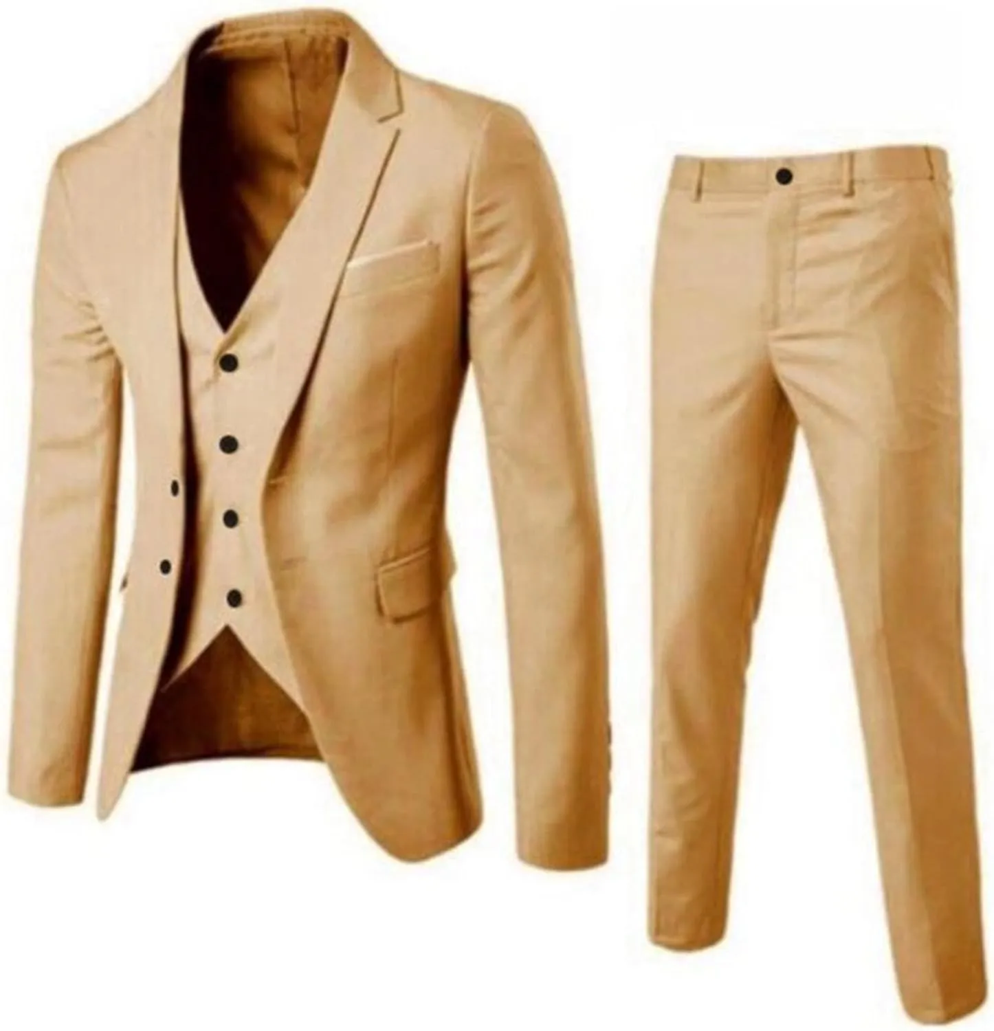 Mens Suit 2024 3 Suit Business Wedding Party Jacket Vest & Pants Coat Trajes De Vestir para Elegantes Suit Men Men 2
