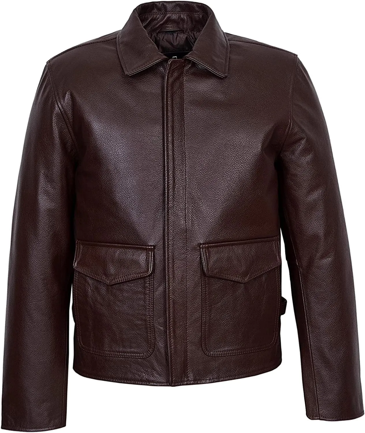 MHS Men's Raiders Harrison the Lost Ark jacket, Vintage Indiana Brown Leather Jacket, American Indi Jones Leather Coat