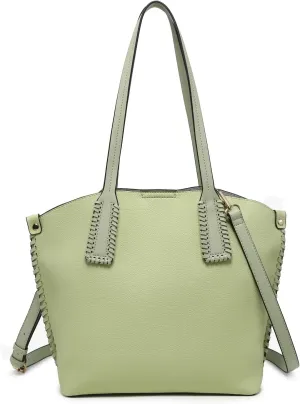 Micah Vegan Leather Handbags and Purses for Women Ladies Hobo Tote Bag Whipstitch Shoulder Bags