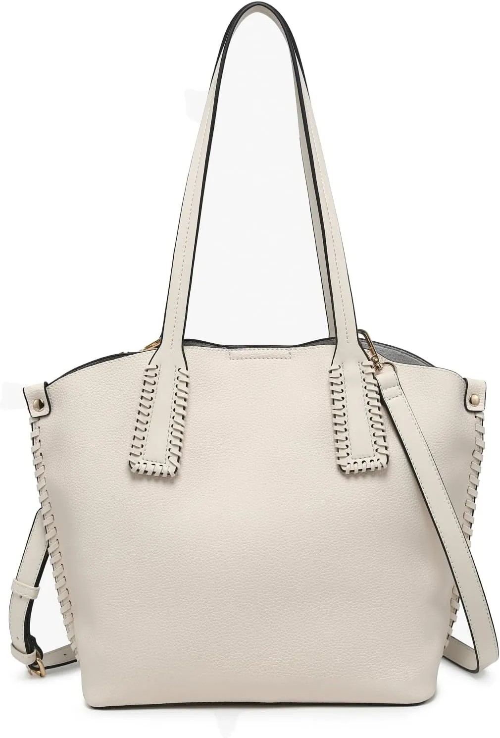 Micah Vegan Leather Handbags and Purses for Women Ladies Hobo Tote Bag Whipstitch Shoulder Bags