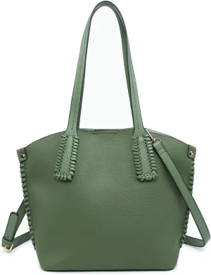 Micah Vegan Leather Handbags and Purses for Women Ladies Hobo Tote Bag Whipstitch Shoulder Bags