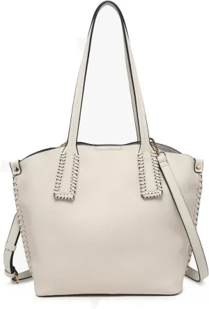 Micah Vegan Leather Handbags and Purses for Women Ladies Hobo Tote Bag Whipstitch Shoulder Bags