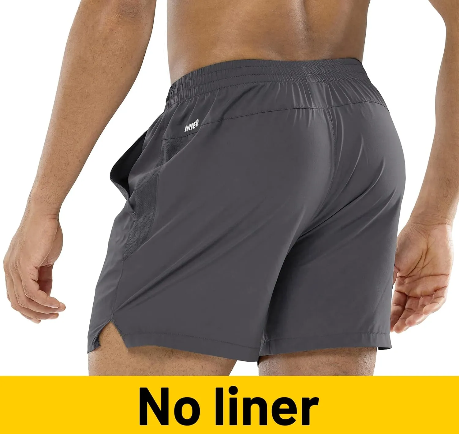 MIER Men's Workout Running Shorts Quick Dry Active 5 Inches Shorts with Pockets, Lightweight, Breathable