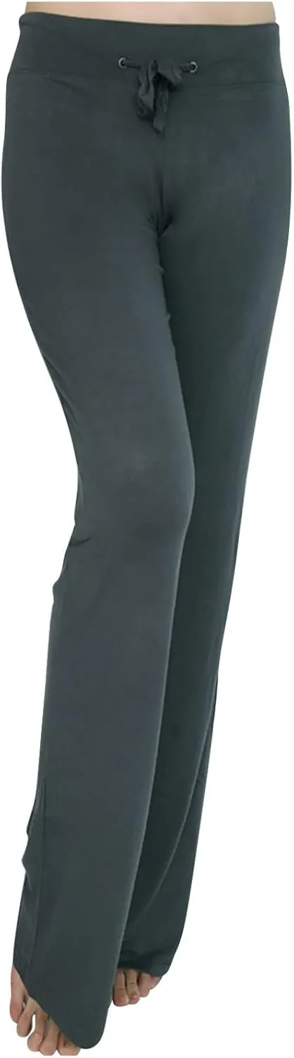 Modal Wide Leg Pants for Women Loose Fit Bootleg High Waisted Lounge Pants Casual Yoga Pilates Meditation Trousers