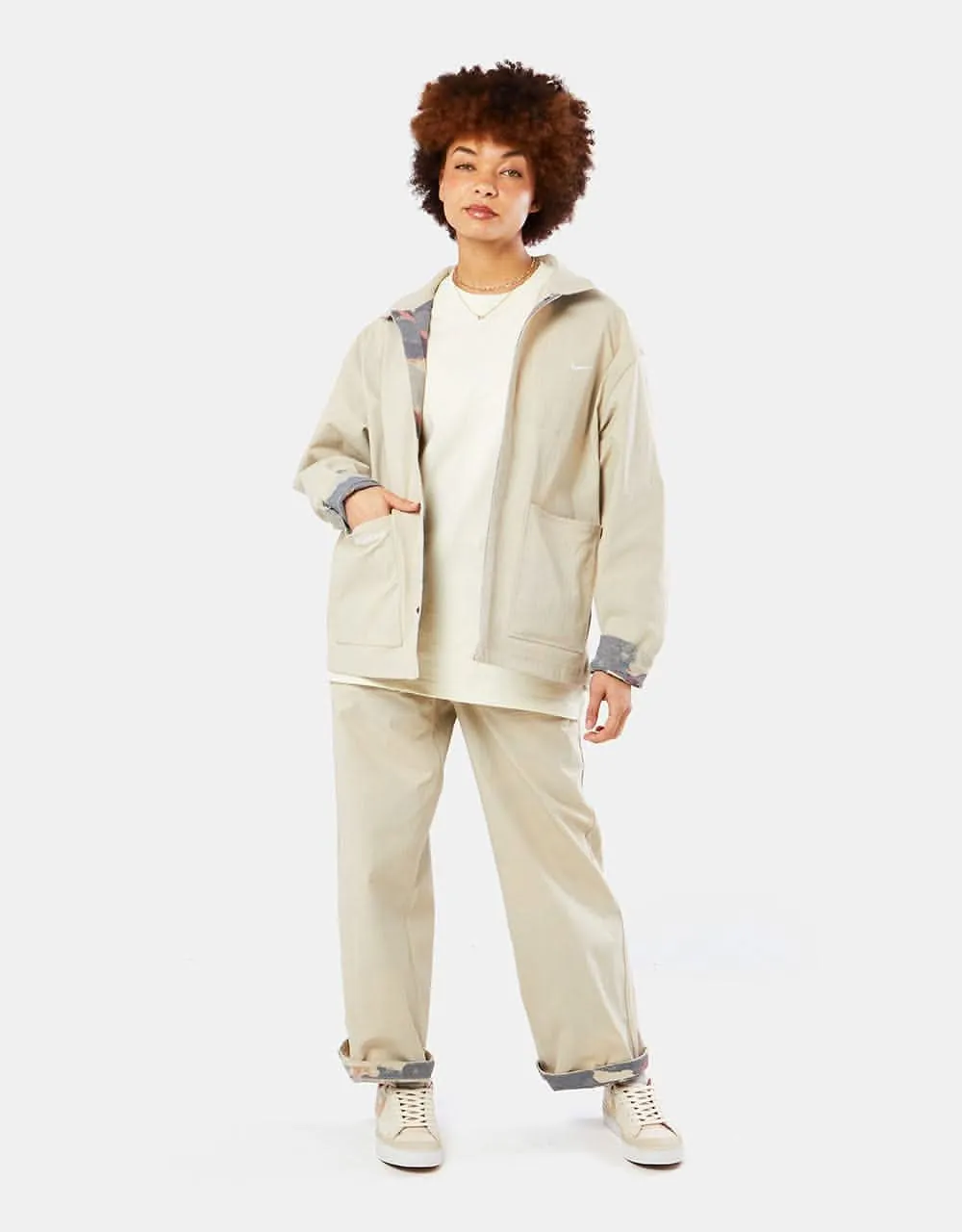 Nike SB x Doyenne Reversible Jacket - Limestone/White