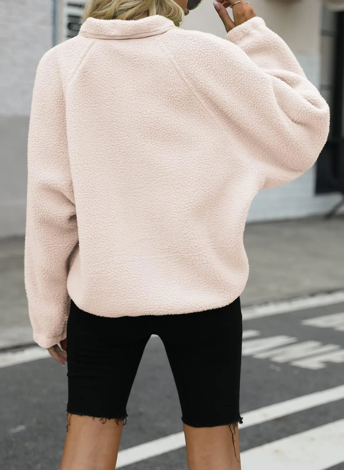 Nirovien Womens Fuzzy Fleece Jacket Button Down Sherpa Coats Casual Winter Warm Outwear with Pockets