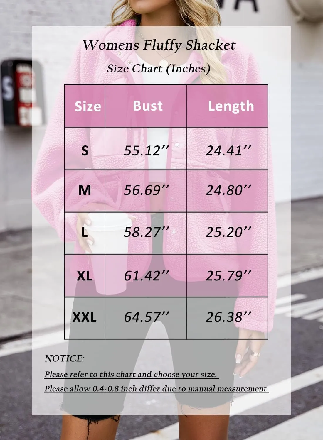 Nirovien Womens Fuzzy Fleece Jacket Button Down Sherpa Coats Casual Winter Warm Outwear with Pockets
