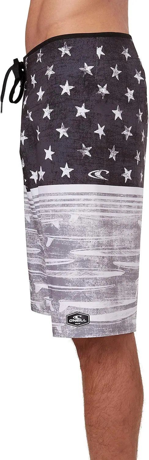 O'NEILL Men's Board Shorts 21 Inch Outseam GI Jack - Quick Dry Board Shorts Men's, Mens Board Shorts for Beach & Surfing