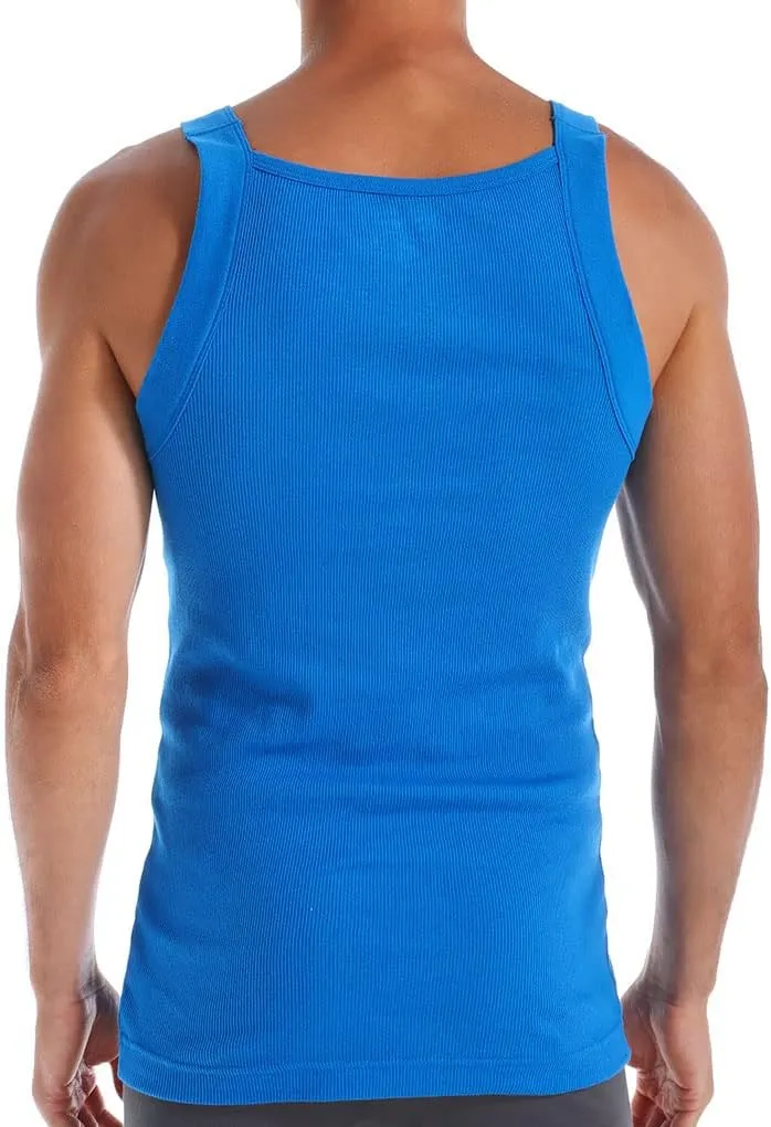 Papi Men's 3-Pack Cotton Square Neck Tank Top
