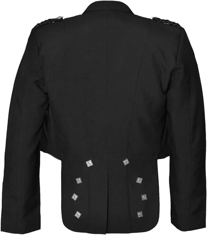 Prince Charlie Kilt Jacket With Vaistcoat/Vest- Timeless Scottish highlander Elegance (Long Sleeves)