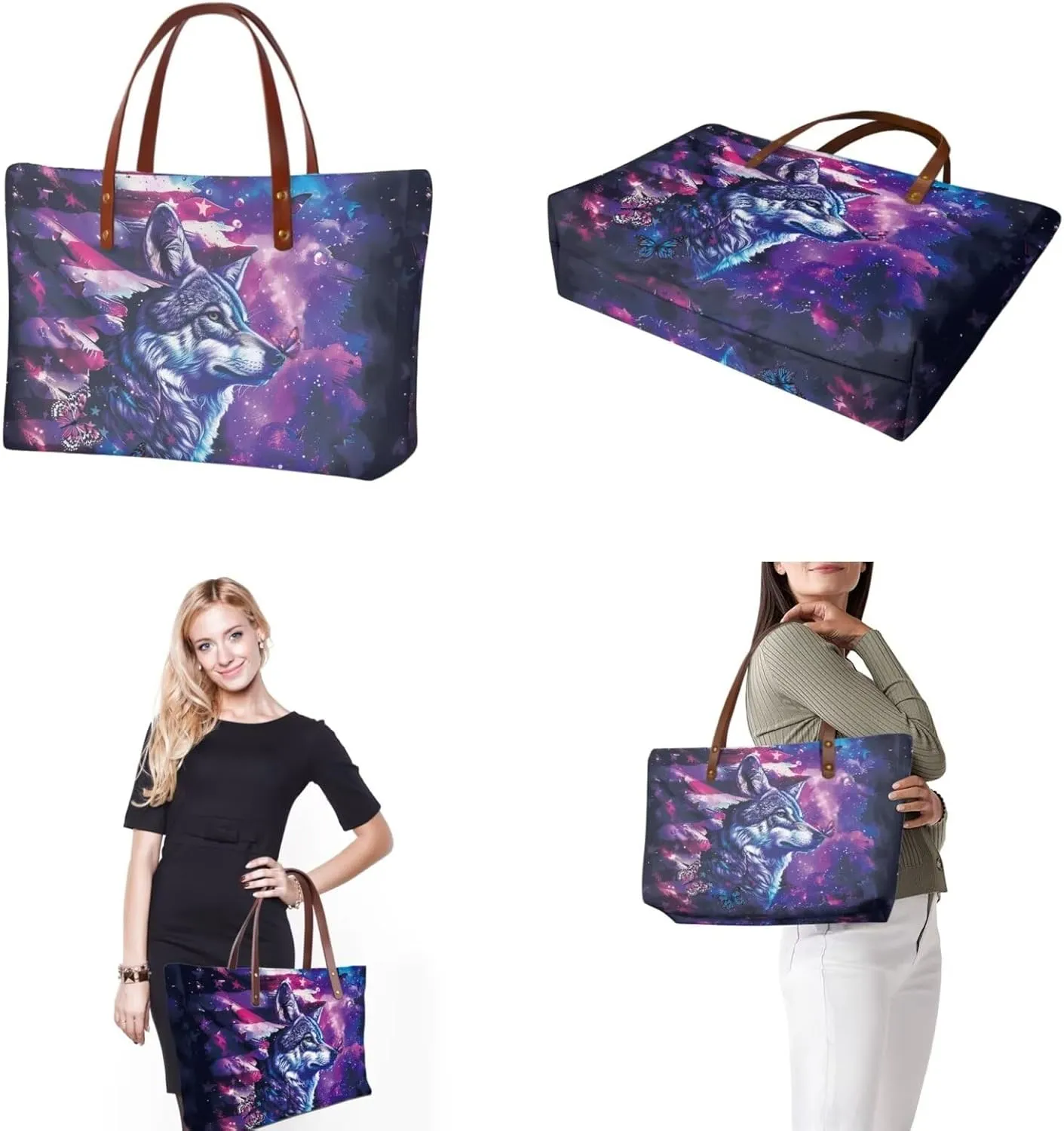 Purse and Wallet for Women Top Handle Satchel Work Bag Shoulder Bag with Matching Wallet for Shopping Work