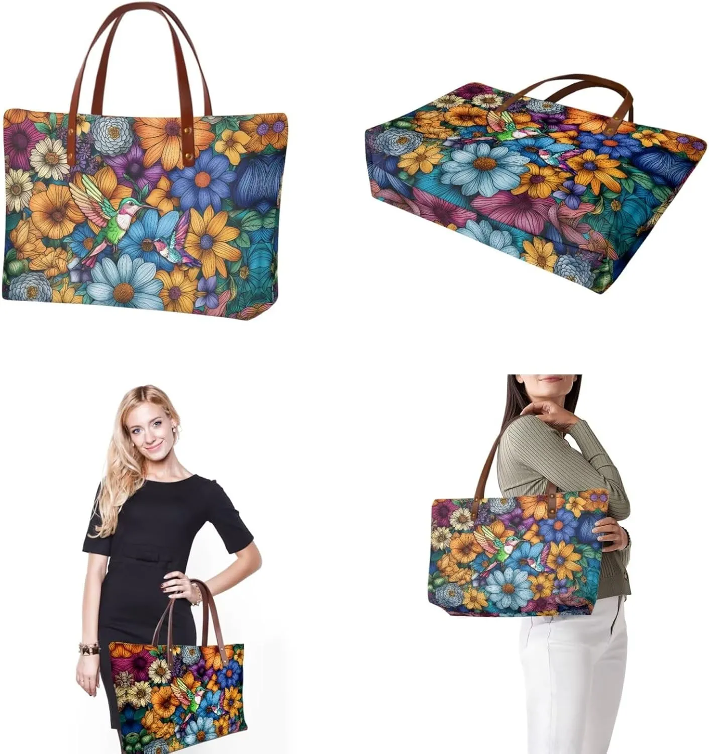 Purse and Wallet for Women Top Handle Satchel Work Bag Shoulder Bag with Matching Wallet for Shopping Work