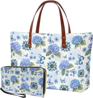 Purse and Wallet for Women Top Handle Satchel Work Bag Shoulder Bag with Matching Wallet for Shopping Work