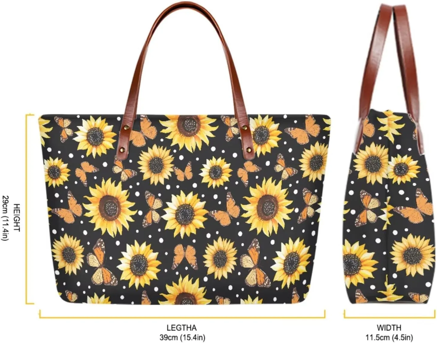 Purse and Wallet Set of 2 for Women Fashion Top Handle Satchel Large Work Bag Shoulder Bag with Matching Wallet