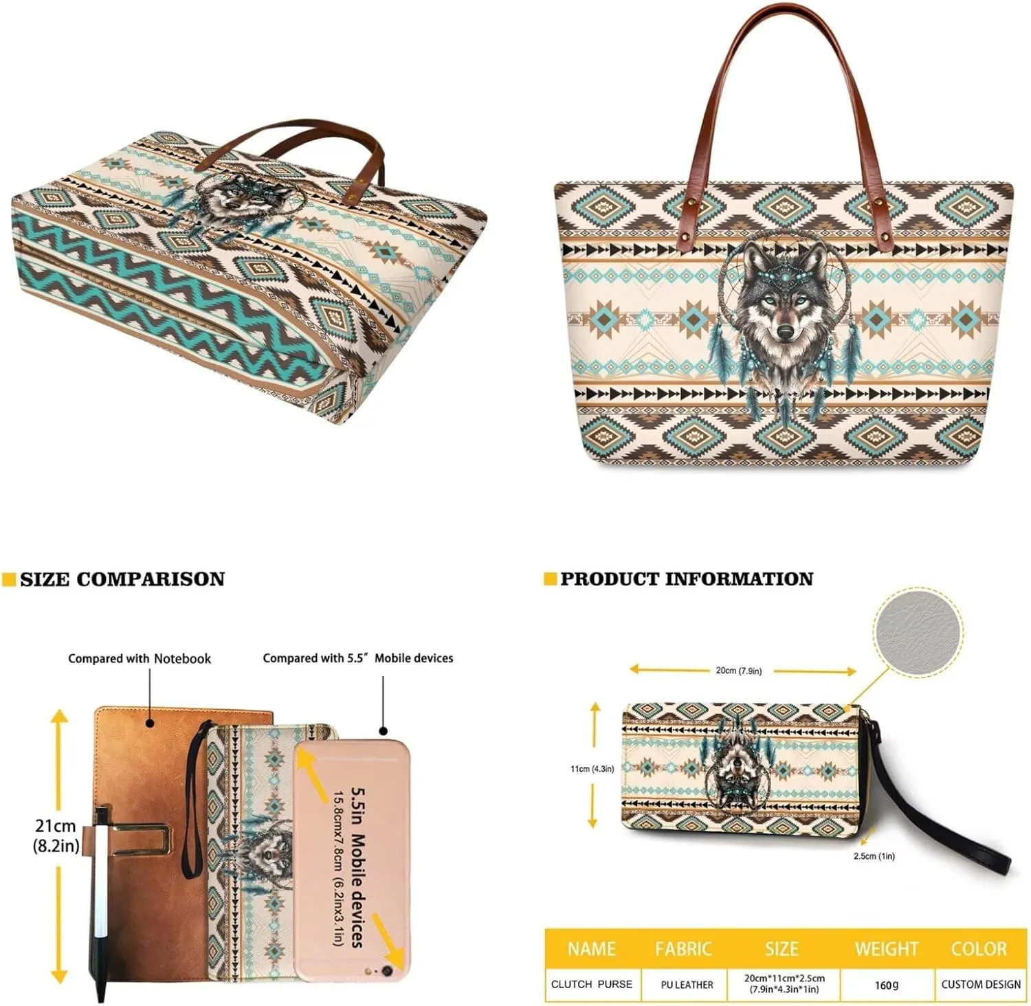 Purse and Wallet Set of 2 for Women Fashion Top Handle Satchel Large Work Bag Shoulder Bag with Matching Wallet