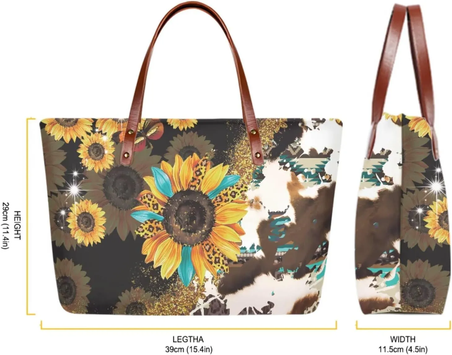 Purse and Wallet Set of 2 for Women Fashion Top Handle Satchel Large Work Bag Shoulder Bag with Matching Wallet