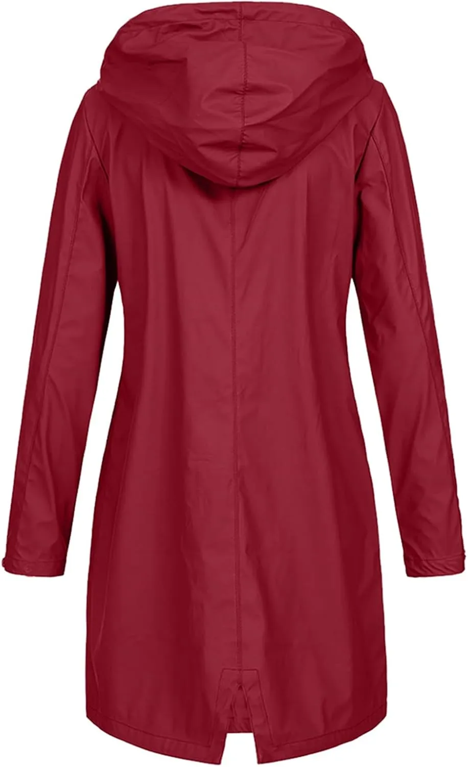 Raincoats for Women Waterproof Long Hooded Rain Jacket Fall Winter Windbreaker Travel Hiking Trench Coats Outerwear