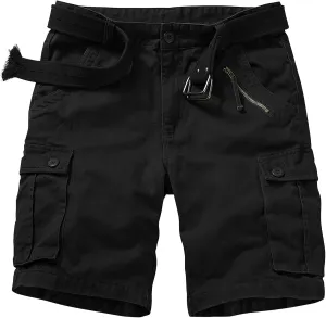 Raroauf Women's Cotton Casual Multi-Pockets Relaxe-Fit Twill Bermuda Cargo Shorts