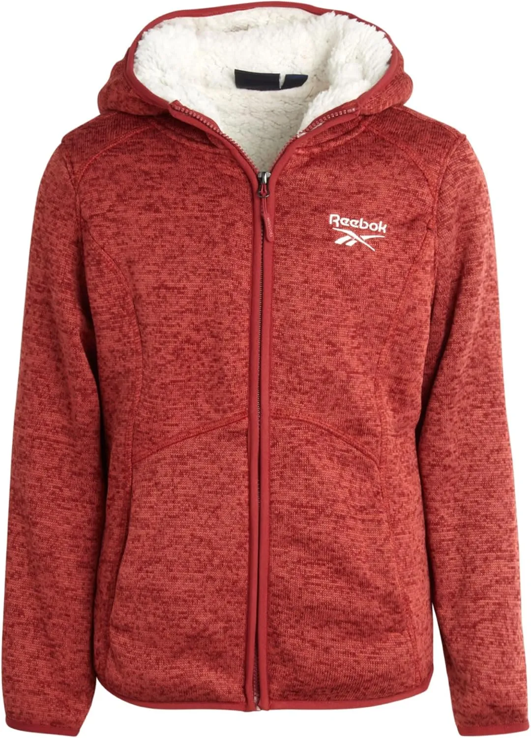 Reebok Girls Active Sweatshirt  Sherpa Lined Sweater Fleece Zip Hoodie Sweatshirt  Heavyweight Sweatshirt for Girls (4-16)