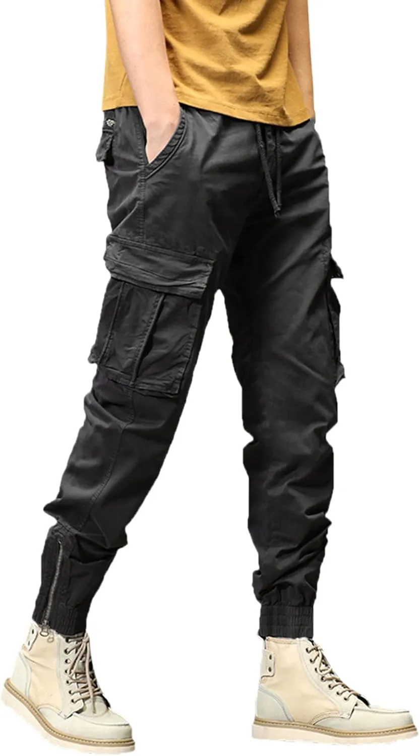 sdbrld Cargo Pants For Men Men's Fashion Ripstop Tactical Pants Lightweight Outdoor Hiking Water Resistant Pants with Pockets